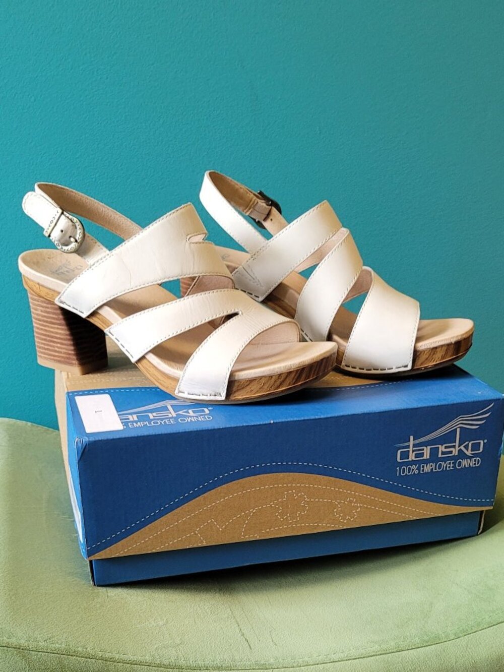NIB! | Vintage Dansko Ashlee Sandals | Rare Find | Ivory | Size EU 40/US 9
